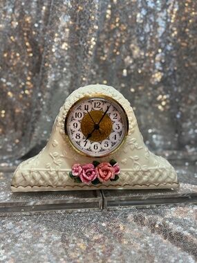 Vintage Porcelain Mantel Clock